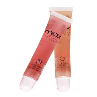 (2Pack) MAX Makeup Pink Jelly Peach Lip Gloss