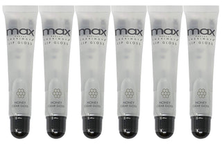 (6Pack) MAX Makeup Lip Polish HONEY Clear Gloss