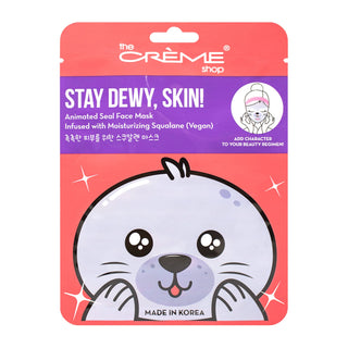 The Creme Shop Animal Sheet Mask, Korean, Hydrating, Collagen, Vitamin C, Anti-Aging - Pack of 3 (Bunny)