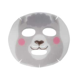 The Creme Shop Animal Sheet Mask, Korean, Hydrating, Collagen, Vitamin C, Anti-Aging - Pack of 3 (Bunny)