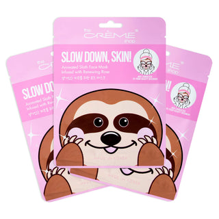 The Creme Shop Animal Sheet Mask, Korean, Hydrating, Collagen, Vitamin C, Anti-Aging - Pack of 3 (Bunny)