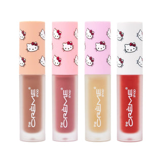 The Crème Shop x Sanrio Hello Kitty Collection: Ultimate Lip Elixir - Kawaii Kiss Lip Oil Set with Nourishing Ingredients - Perfect for Hydration, Shine, and a Hint of Tint (Set of 4)