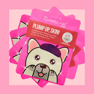 The Creme Shop Animal Sheet Mask, Korean, Hydrating, Collagen, Vitamin C, Anti-Aging - Pack of 3 (Bunny)