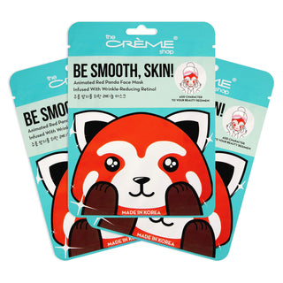 The Creme Shop Animal Sheet Mask, Korean, Hydrating, Collagen, Vitamin C, Anti-Aging - Pack of 3 (Bunny)